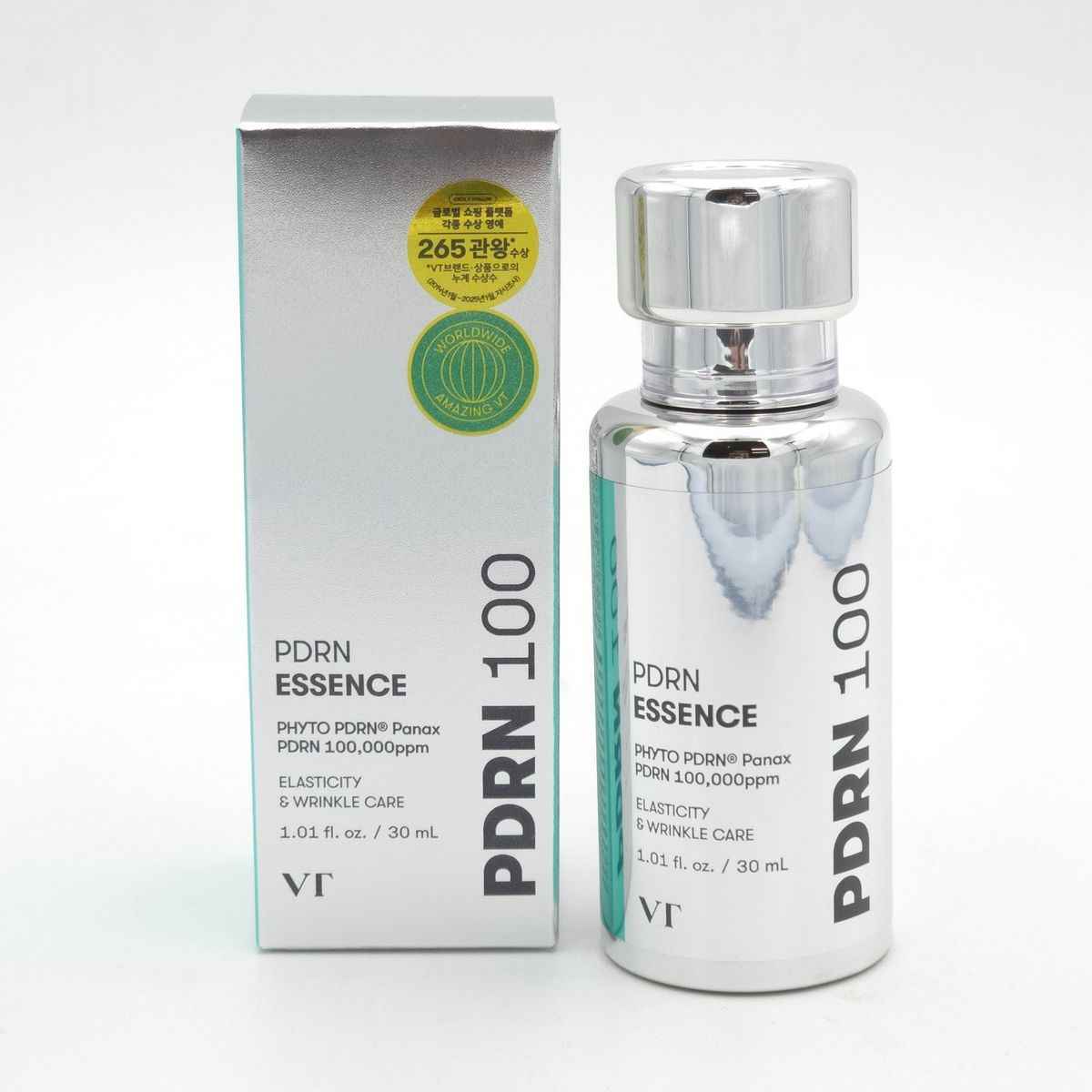 VT COSMETICS PDRN 100 Essence, Intensive Glow Serum, 100,000ppm Vegan PDRN, Skin Restoration & Plumping, Hydrating & Moisturizing, Firming, Fine Lines - Koraya Beauty