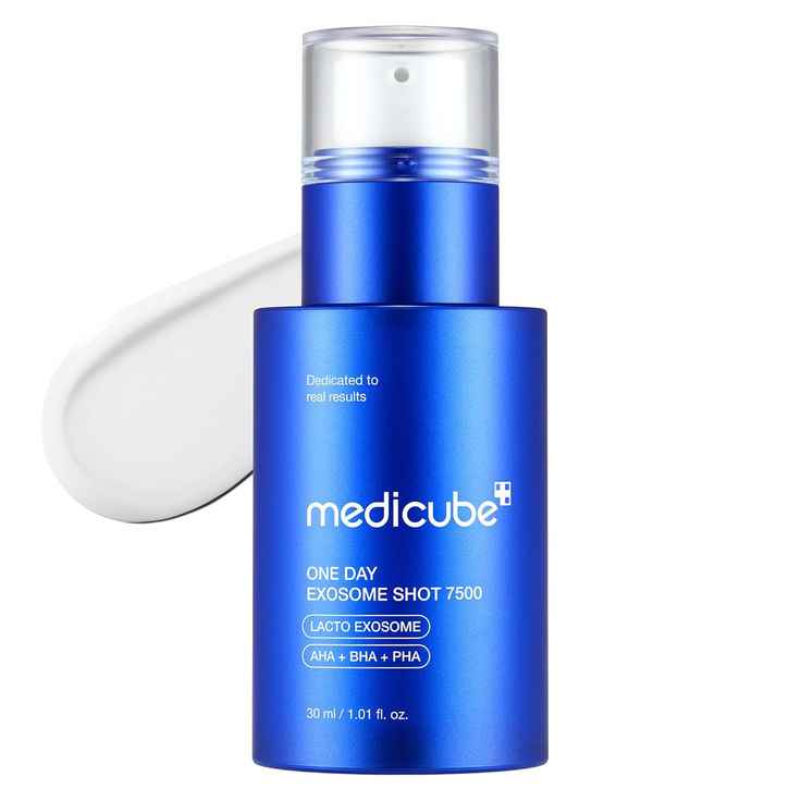 MEDICUBE Zero Exosome Shot 7,500 PPM Spicule Facial Serum, Liquid Skin Booster Serum, Exosome, AHA+BHA+PHA, Pore Care, Dead Skin Cells, Skin Texture - Koraya Beauty
