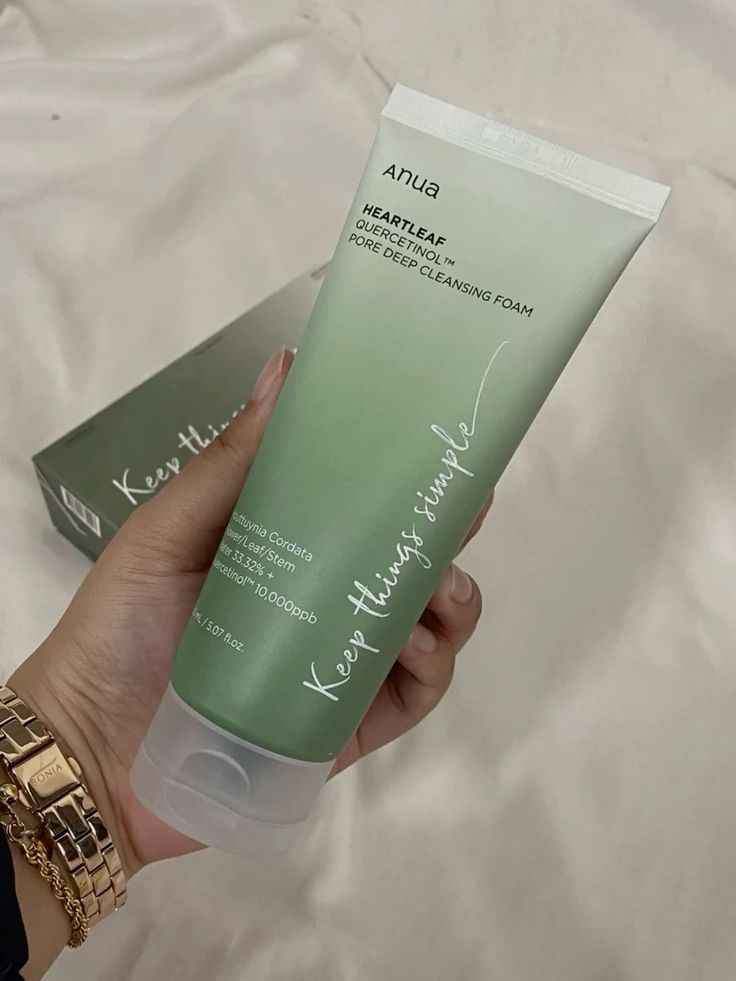 ANUA Heartleaf Quercetinol Pore Deep Cleansing Foam with 0.5% BHA For Gentle Exfoliation - Koraya Beauty