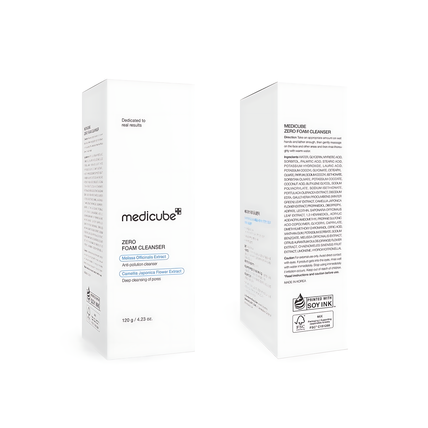 MEDICUBE Zero Foam Cleanser for Sensitive Skin, Sebum Control, Moisture Balance, and Pore Minimization