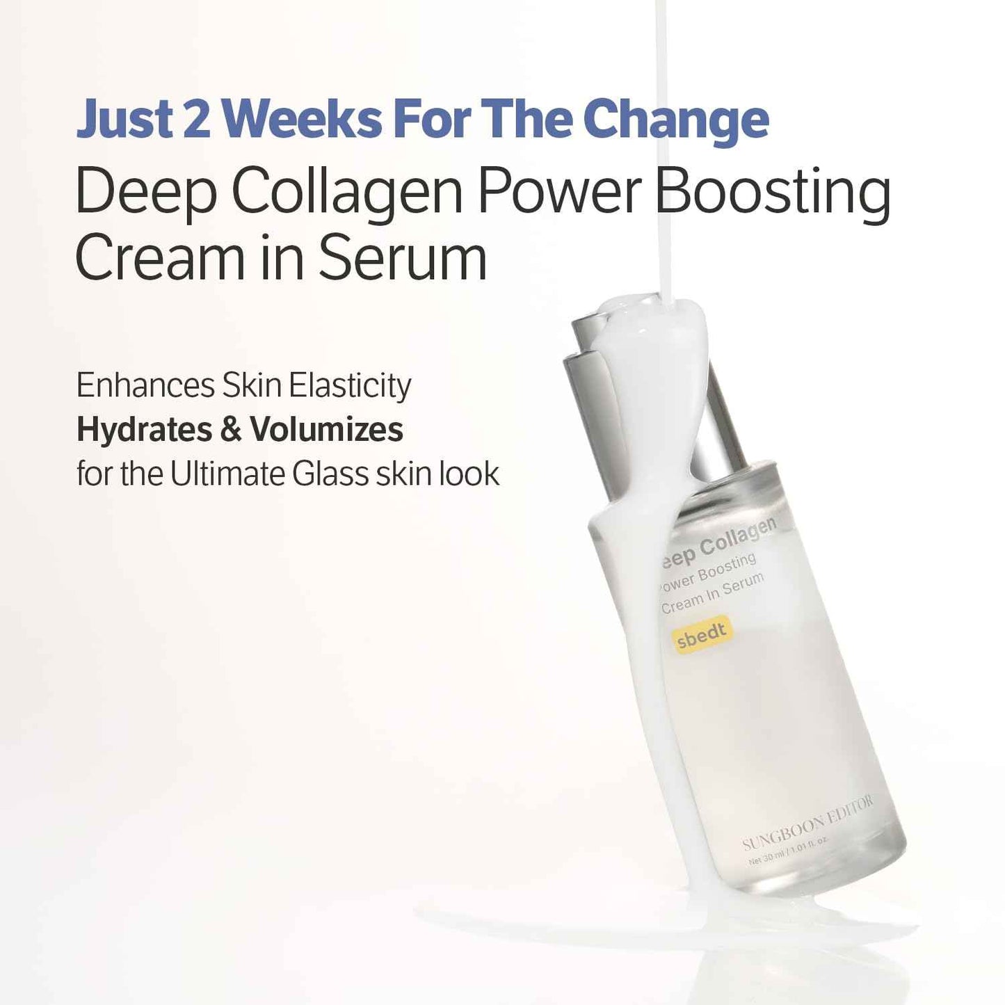 SUNGBOON EDITOR Deep Collagen Boost Set, Collagen Face Mask & Serum for Face, Real collagen 2,160,000ppb, Volufiline, Glass Skin, Skin Elasticity, Volumizing - Koraya Beauty