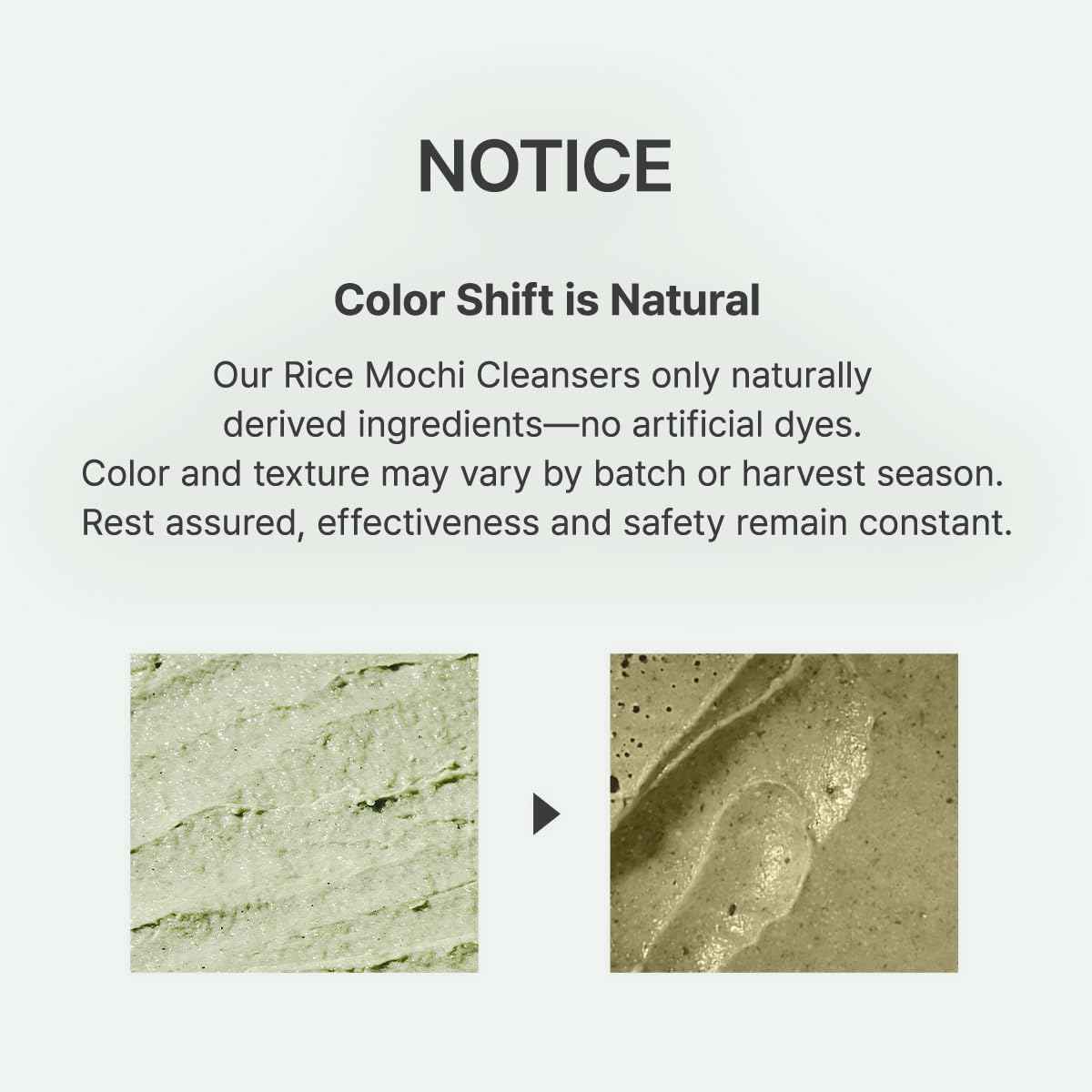 ARENCIA Korean Rice Mochi Face Cleanser - Face Mask, Foaming Cleanser, Gentle Scrub All in One - Deep Cleansing, Moisturizing, Pore Minimizing, Removing Blackhead- with Rice Water & Green Tea, Mugwort - Koraya Beauty