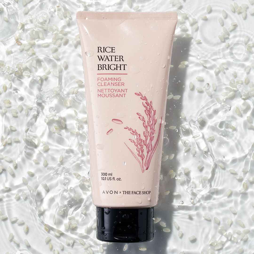 THE FACE SHOP Rice Water Bright Korean Cleanser - Best Face Wash for Even Tone & Glowing Skin - Koraya Beauty