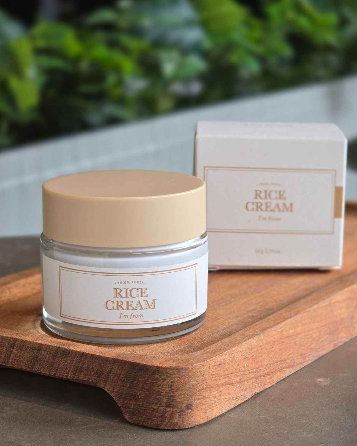 I'M FROM Rice Cream, Rice Bran Essence with Ceramide, Improves Moisture Skin Barrier, Deep Nourishment, Smooths and Evens Skin Tone - Koraya Beauty