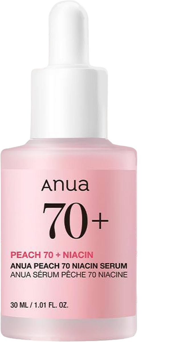 Peach Niacin Serum - 70% Peach Extract and 5% Niacinamide for Glass Skin, Brightens and Minimizes Pores