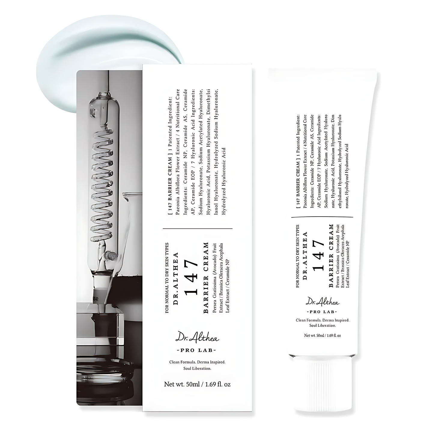 DR. ALTHEA 147 Barrier Cream, Daily Skin Barrier Care, Deep Hydrating with Hyaluronic Acid & Ceramides