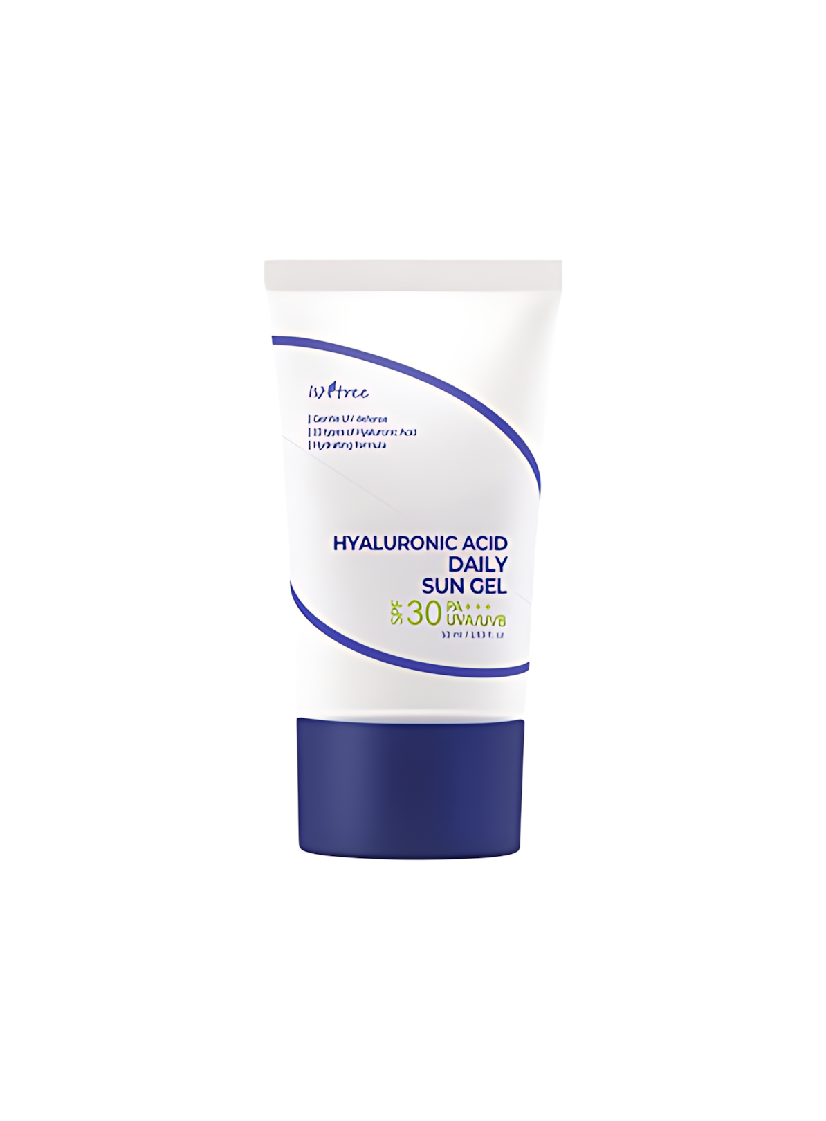 ISNTREE Hyaluronic Acid Daily Sun Gel, SPF 30, No White Cast, Lightweight, Mild Formula