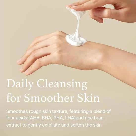 I'M FROM Rice Whip Facial Cleanser, Brightening Korean Rice Cleanser, AHA, BHA, Dry & Dull Skin - Koraya Beauty