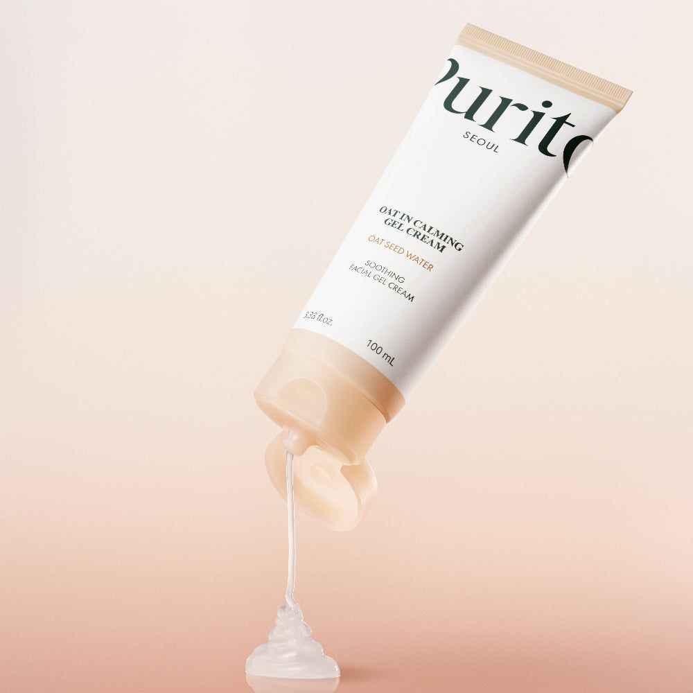 PURITO Oat In Calming Gel Cream, Oat Seed Water Hydration & Soothing, Lightweight, Non-Sticky FA Safe Moisturizer for Sensitive Skin, - Koraya Beauty