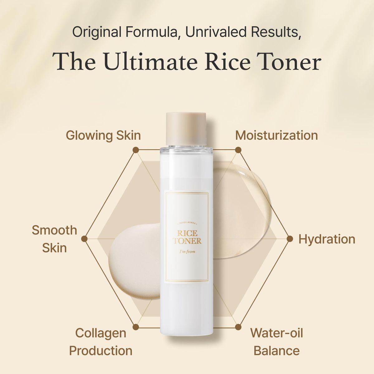 I'M FROM Rice Toner for Sensitive Skin, Rice Extract from Korea, Glow Essence with Niacinamide