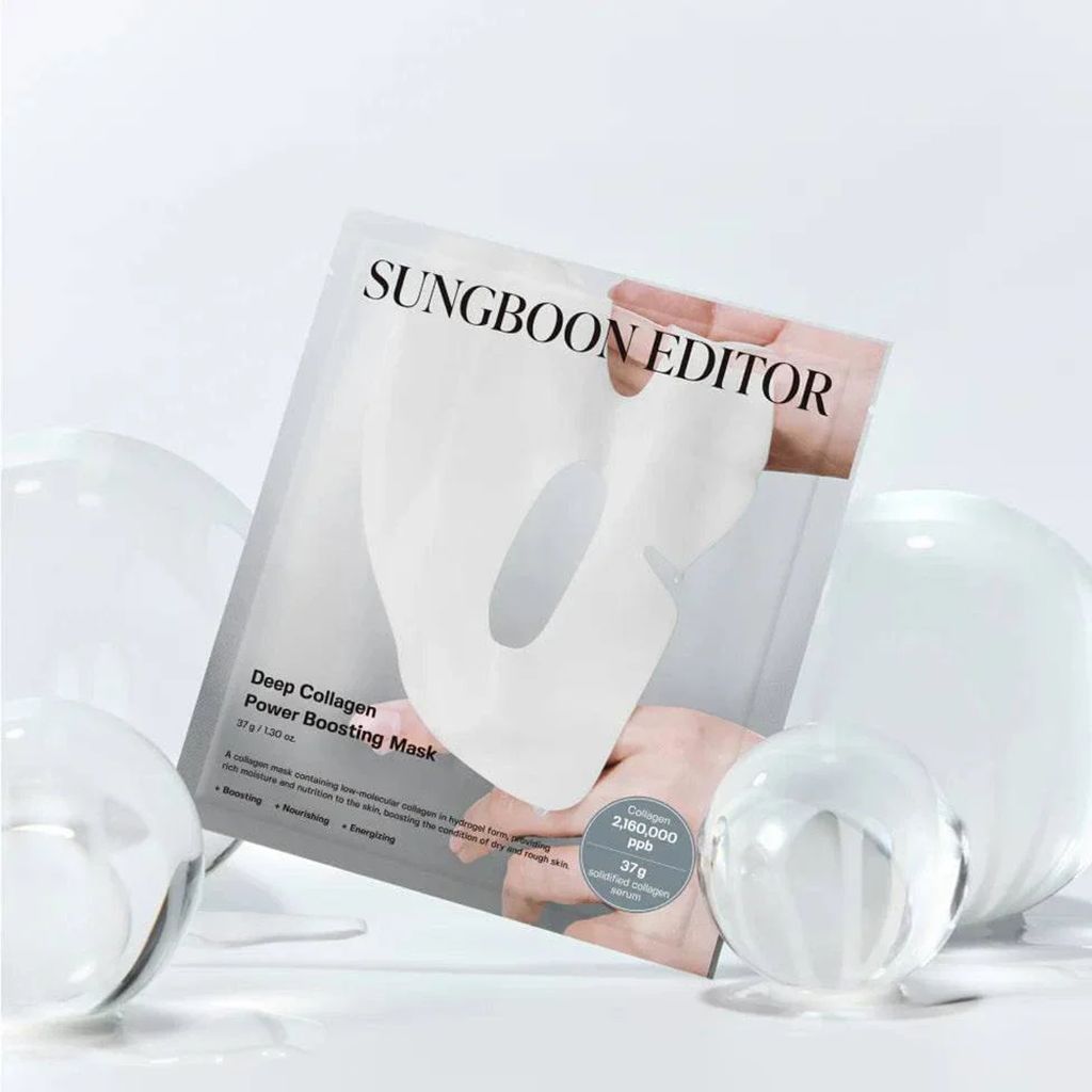 SUNGBOON EDITOR Deep Collagen Overnight Mask, Original Hydrating Collagen Face Mask, Real Collagen 2,160,000PPB for Elasticity