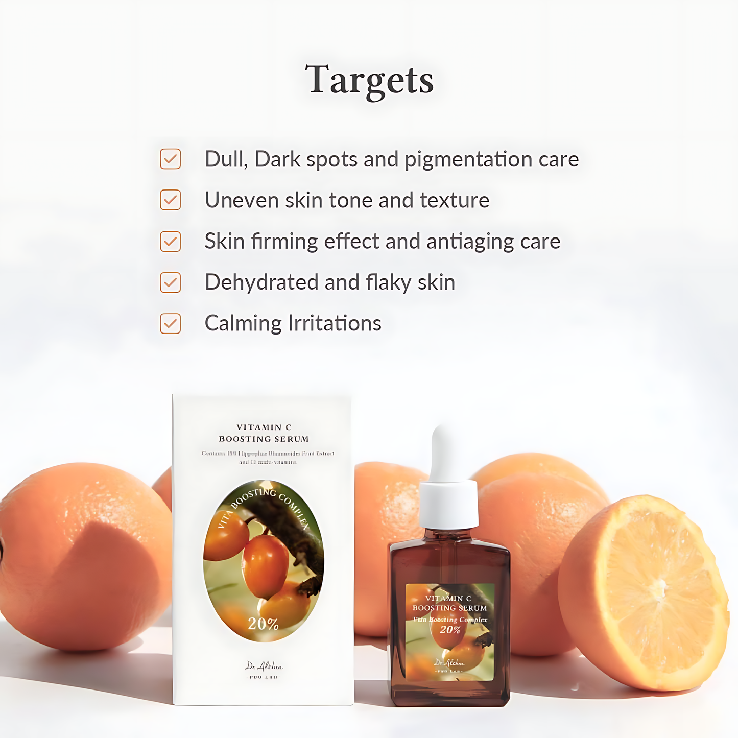 DR. ALTHEA Vitamin C Boosting Serum with Sea Buckthorn: Antioxidant Brightening Serum for Dull Skin
