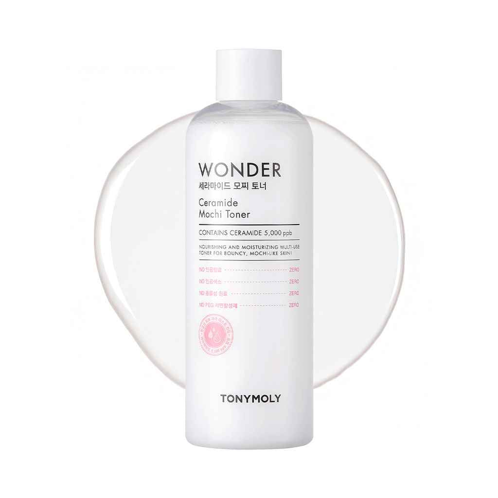 TONYMOLY Wonder Ceramide Mochi Toner, Dewy, Glass Skin Toner, Hydrate & Strengthens for Stronger and Healthier Skin - Koraya Beauty
