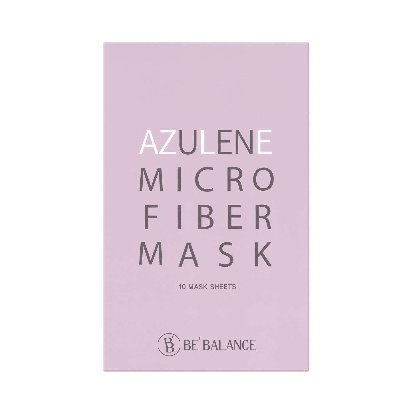 Be' Balance Azulene Microfiber Mask packaging on a white background