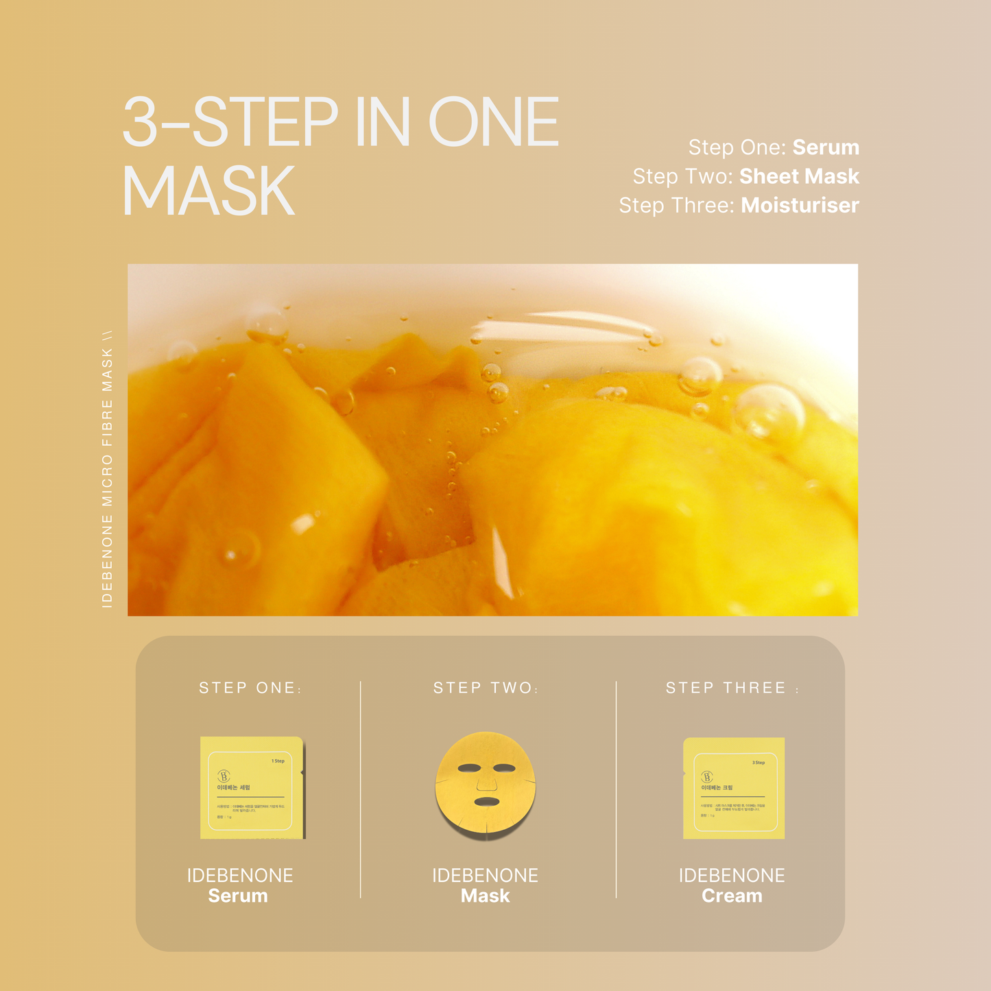 IDEBENONE Microfiber Sheet Mask