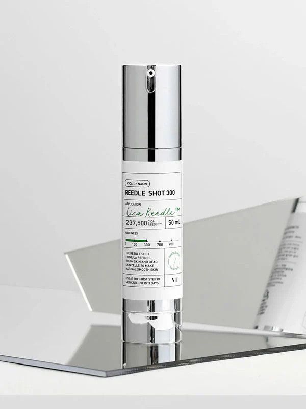 VT COSMETICS CICA Reedle Shot 300, Advanced Night Exosome, Microneedling Serum, Centella Asiatica, Hyaluronic Acid, Propolis, Soft Skin, Regeneration, Glass Skin