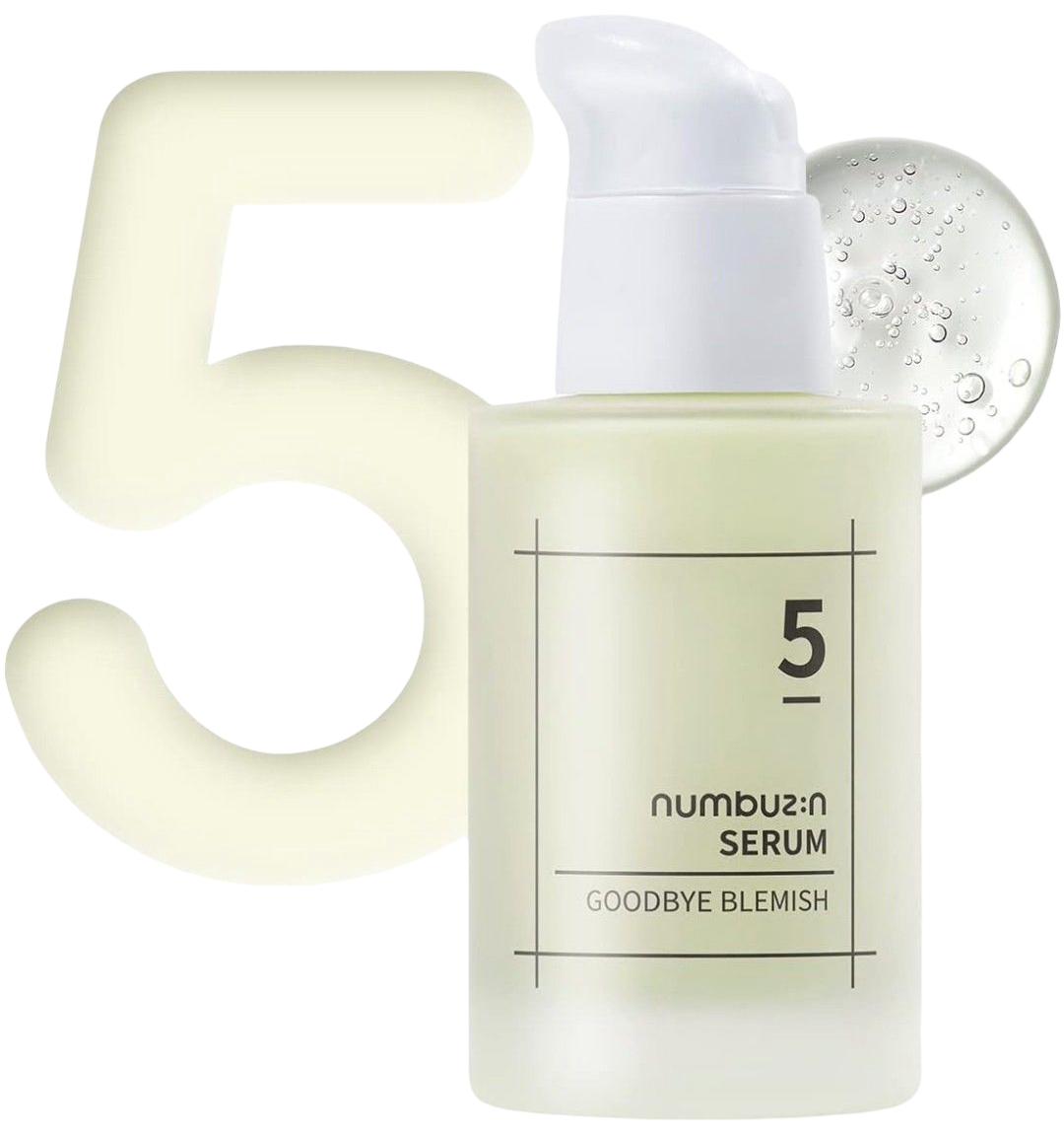 NUMBUZIN No.5 Serum, Goodbye Blemish Serum,For Acne Scars with Vitamin C, Niacinamide, Antioxidant, Lightweight Gel