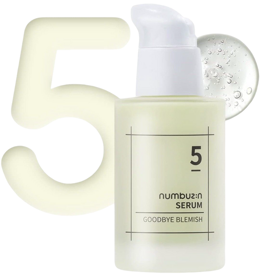 NUMBUZIN No.5 Serum, Goodbye Blemish Serum,For Acne Scars with Vitamin C, Niacinamide, Antioxidant, Lightweight Gel