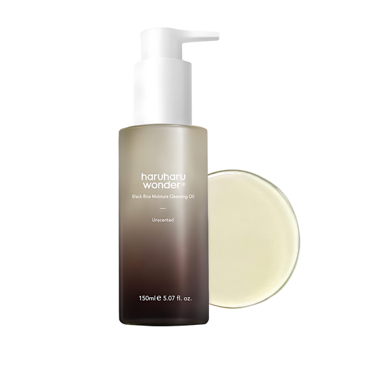 HARUHARU WONDER Black Rice Moisture Cleansing Oil, Double Cleansing, Daily Makeup Remover, Pore Oil Cleanser - Koraya Beauty