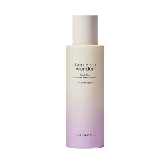HARUHARU WONDER Black Rice Probiotics Barrier Essence, Skin Flooding & Layering, Strengthens Skin Barrier, Moisturizes, Glowy Radiant Skin, Ceramide & Panthenol - Koraya Beauty