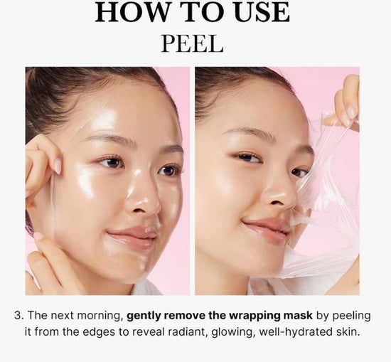 MEDICUBE Collagen Overnight Wrapping Peel Off Facial Mask Pack - Elasticity & Hydration Care, Reduces Sagging & Dullness, Hydrolyzed Collagen For Glowing Skin