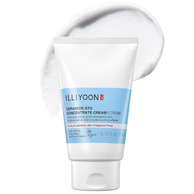 ILLIYOON Ceramide Ato Concentrate Cream, Moisturizer for Dry & Sensitive Skin, 100hr Lasting Hydration