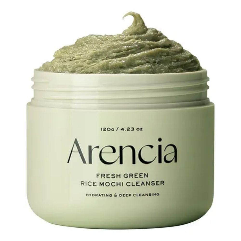 ARENCIA Korean Rice Mochi Face Cleanser - Face Mask, Foaming Cleanser, Gentle Scrub All in One - Deep Cleansing, Moisturizing, Pore Minimizing, Removing Blackhead- with Rice Water & Green Tea, Mugwort