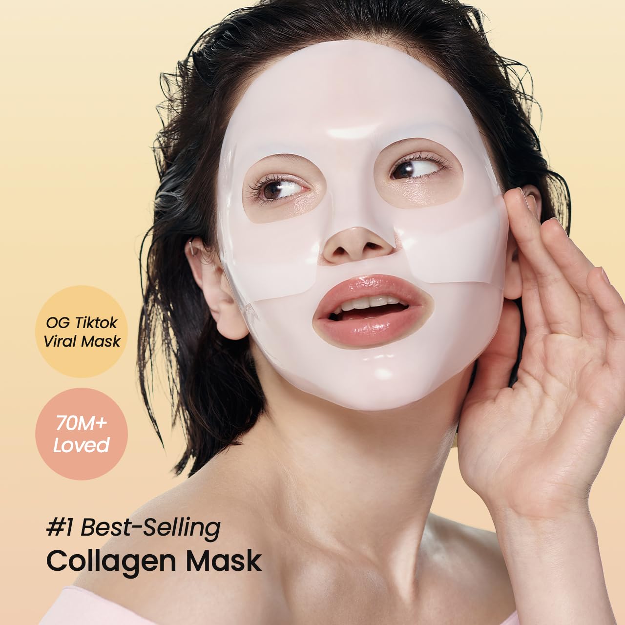 BIODANCE Bio-Collagen Real Deep Mask, Hydrating Overnight Hydrogel Mask, Pore Minimizing, Elasticity Improvement