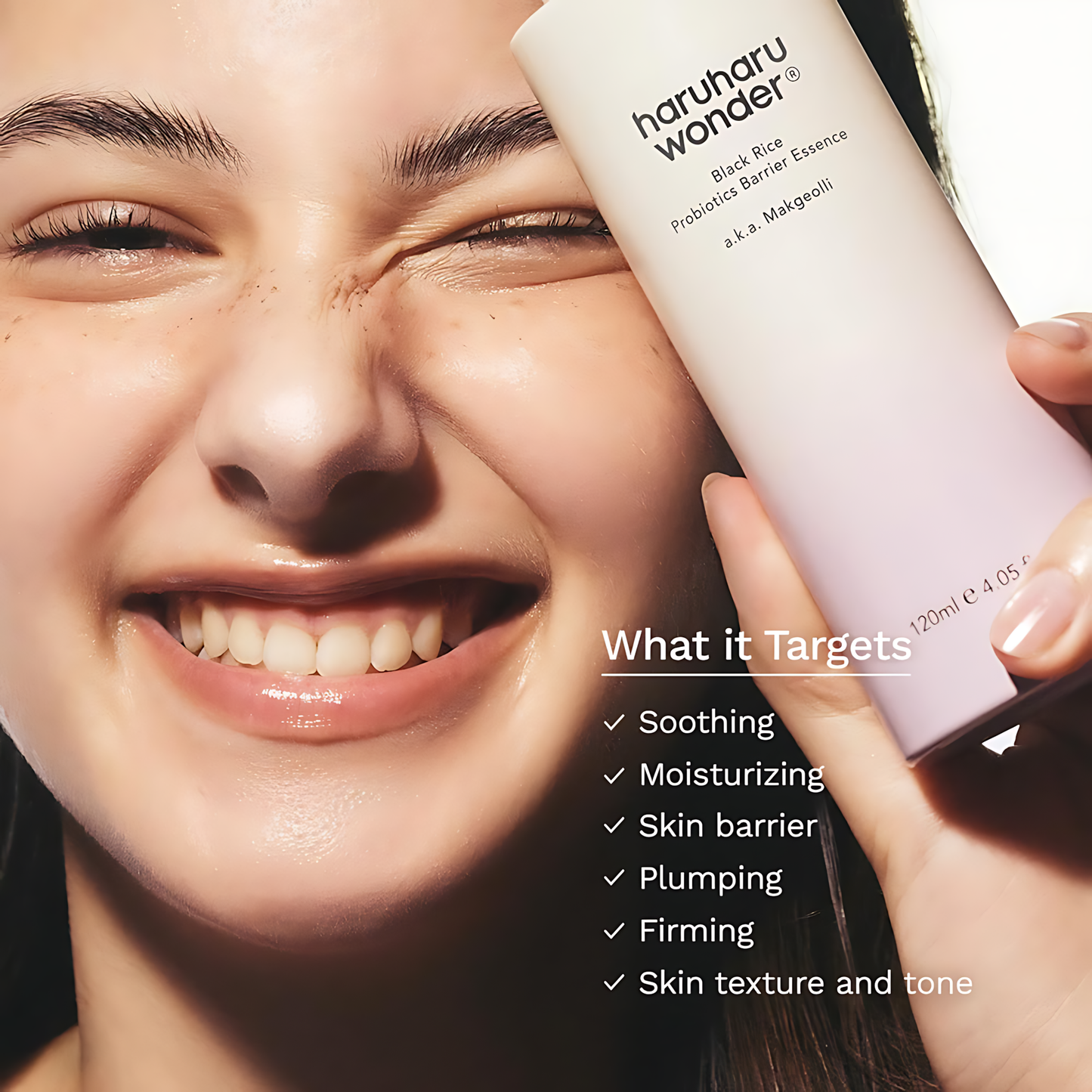 HARUHARU WONDER Black Rice Probiotics Barrier Essence, Skin Flooding & Layering, Strengthens Skin Barrier, Moisturizes, Glowy Radiant Skin, Ceramide & Panthenol - Koraya Beauty