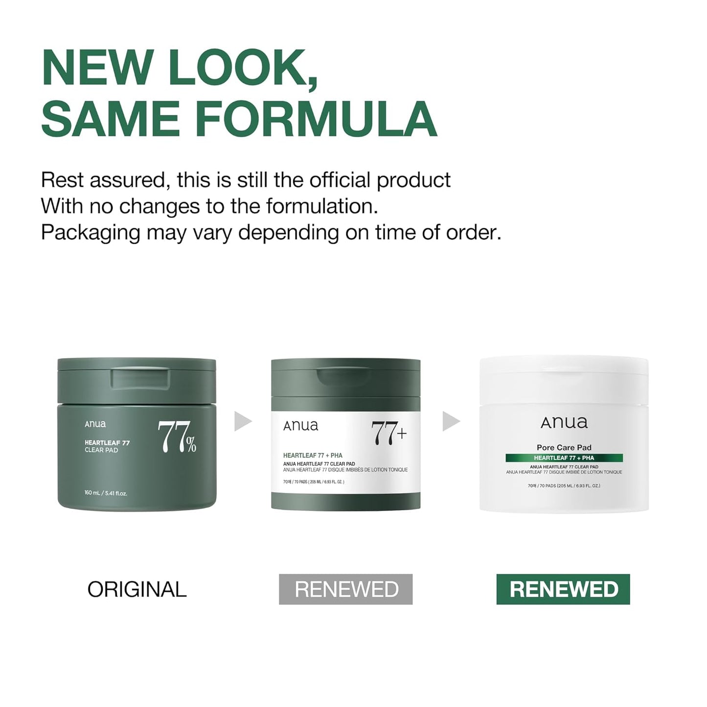 ANUA Heartleaf 77 Clear Pad, Korean Toner Pad with PHA for Gentle Exfoliation & Pore Tightening