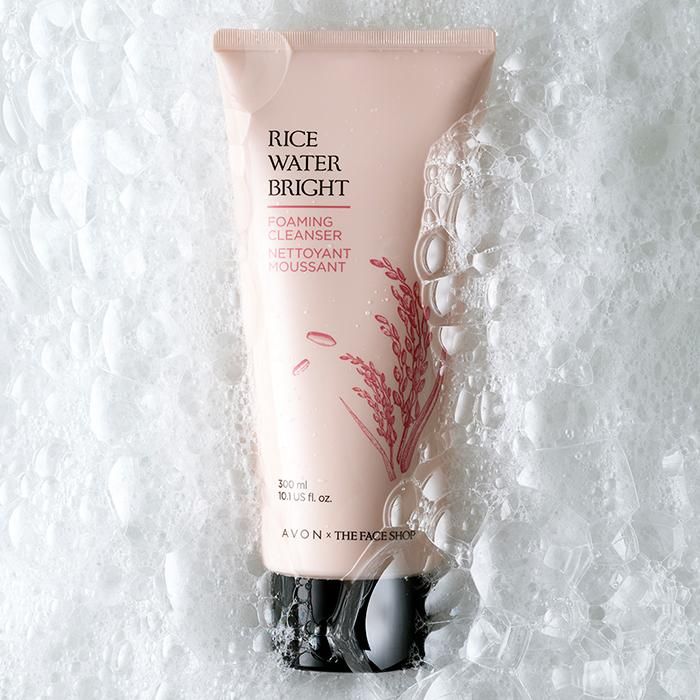 THE FACE SHOP Rice Water Bright Korean Cleanser - Best Face Wash for Even Tone & Glowing Skin