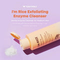TONYMOLY I'm Rice Exfoliating Enzyme Cleanser, Rice Powder Face Wash, Gentle AHA Cleanser, Papaya Enzyme Scrub & Brightening Mask