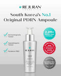 REJURAN Turnover Ampoule, c-PDRN® – Original Salmon DNA PDRN Face Serum for Rejuvenation, Firming, Hydration & Youthful Glow, Refines Skin Texture - Koraya Beauty