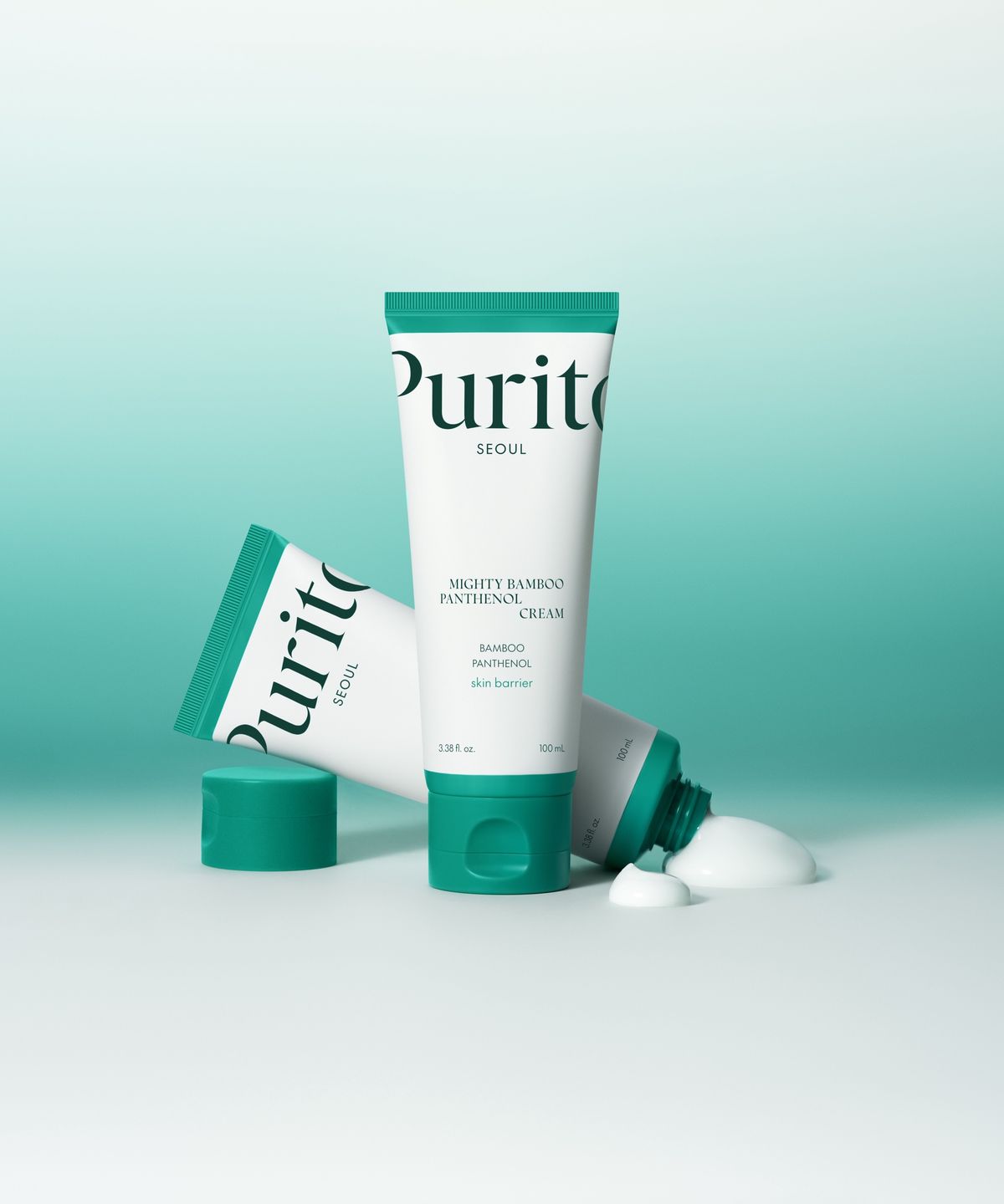 PURITO Mighty Bamboo Panthenol Cream, 10% Panthenol for Recovery & Glow Boost, Post-Acne Moisturizer, Silicone-Free, Non-Comedogenic, Vegan