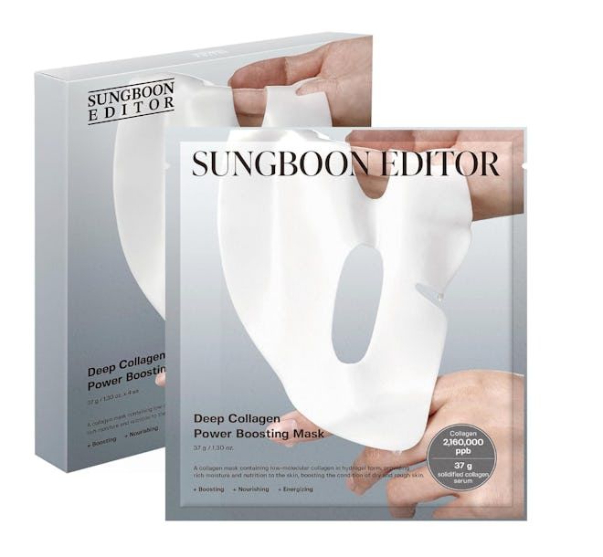 SUNGBOON EDITOR Deep Collagen Overnight Mask, Original Hydrating Collagen Face Mask, Real Collagen 2,160,000PPB for Elasticity