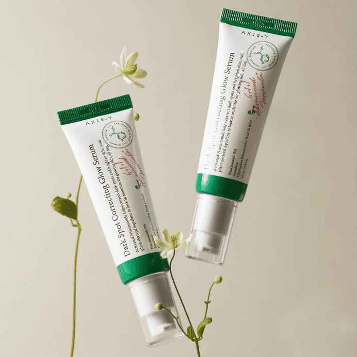 AXIS-Y Dark Spot Correcting Glow Serum with 5% & Rice Bran, Firming & Moisturizing Face Serum for Uneven Skin Tone, Vegan & Cruelty-Free Korean Skin Care - Koraya Beauty