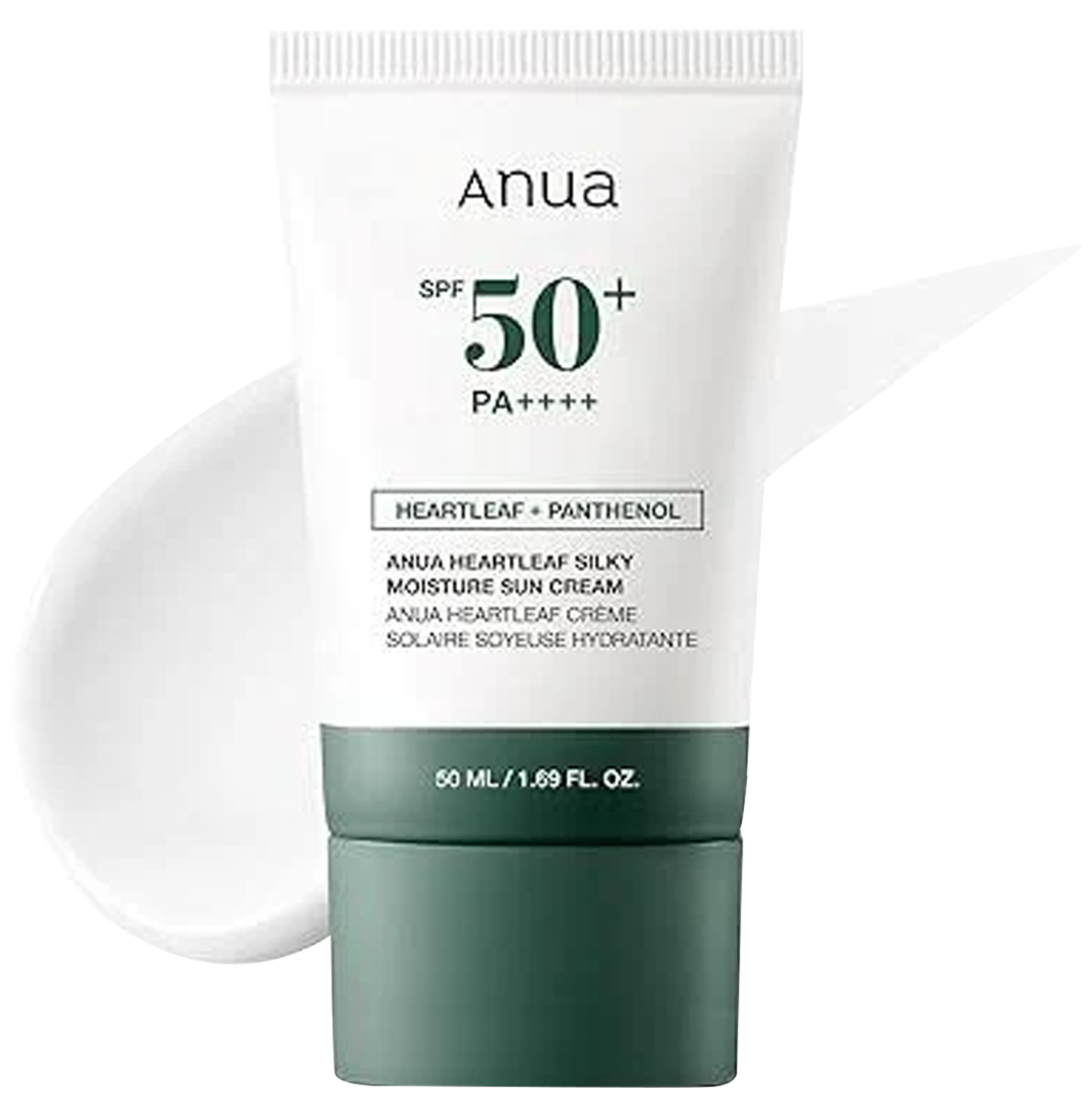ANUA Heartleaf Silky Moisture Sun Cream SPF 50+ PA++++