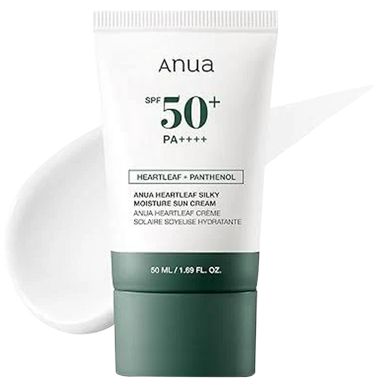 ANUA Heartleaf Silky Moisture Sun Cream SPF 50+ PA++++