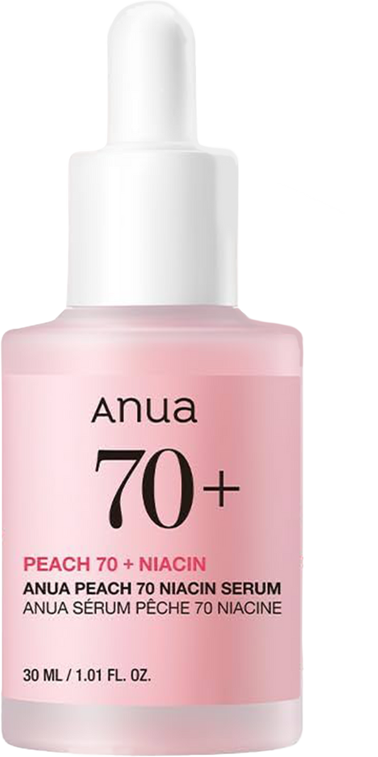 ANUA Peach 70 Niacin Serum with 5% Niacinamide for Glass Skin, Brightens Skin & Minimizes Pores
