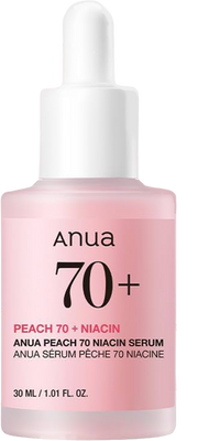 Peach Niacin Serum - 70% Peach Extract and 5% Niacinamide for Glass Skin, Brightens and Minimizes Pores