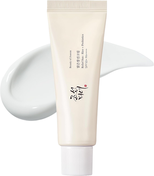 BEAUTY OF JOSEON Relief Sun Organic Sunscreen SPF50+, PA++++, Rice and Probiotics