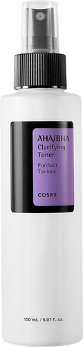 COSRX AHA/BHA Treatment Toner, Facial Exfoliating Spray for Whiteheads, Pores, & Uneven Skin, Not Tested on Animals,Parabens Free - Koraya Beauty