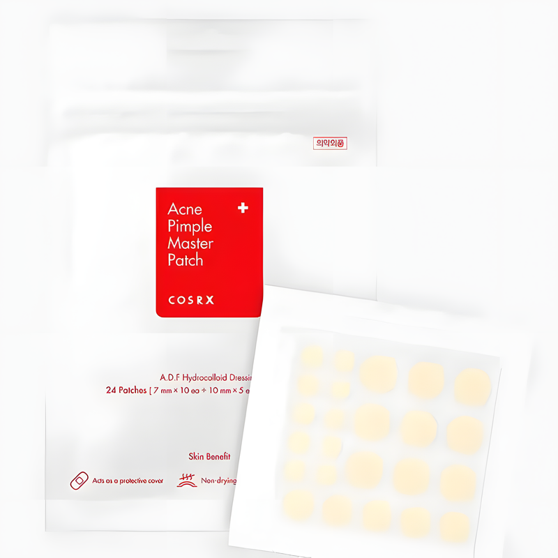 COSRX Acne Pimple Patch Absorbing Hydrocolloid Original 3 Size Patches for Blemishes and Zits Cover, Spot Stickers for Face and Body