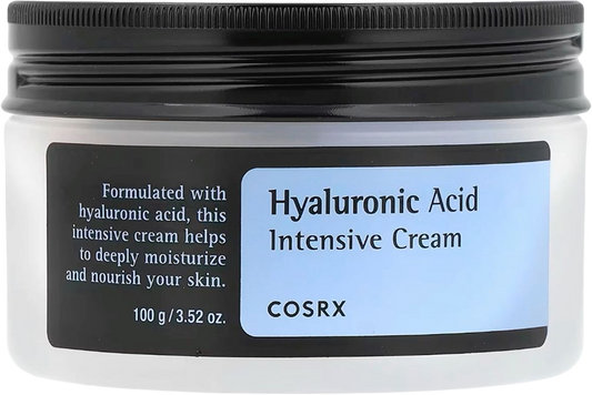 COSRX Hyaluronic Acid Moisturizing Cream, Long-lasting Hydration, Rich Moisturizer for Sensitive Skin, Parabens Free