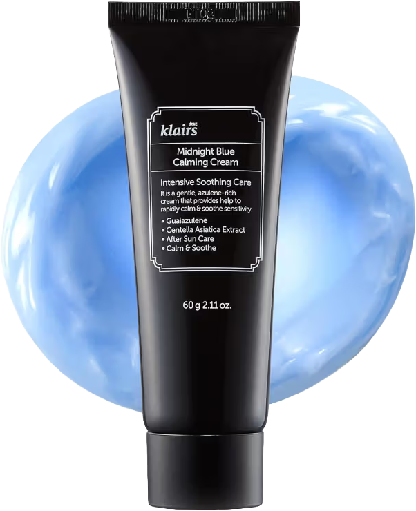 DEARKLAIRS Midnight Blue Calming Cream – Soothing Face Moisturizer for Oily & Sensitive Skin, Redness Relief & Hydrating, Lightweight Texture