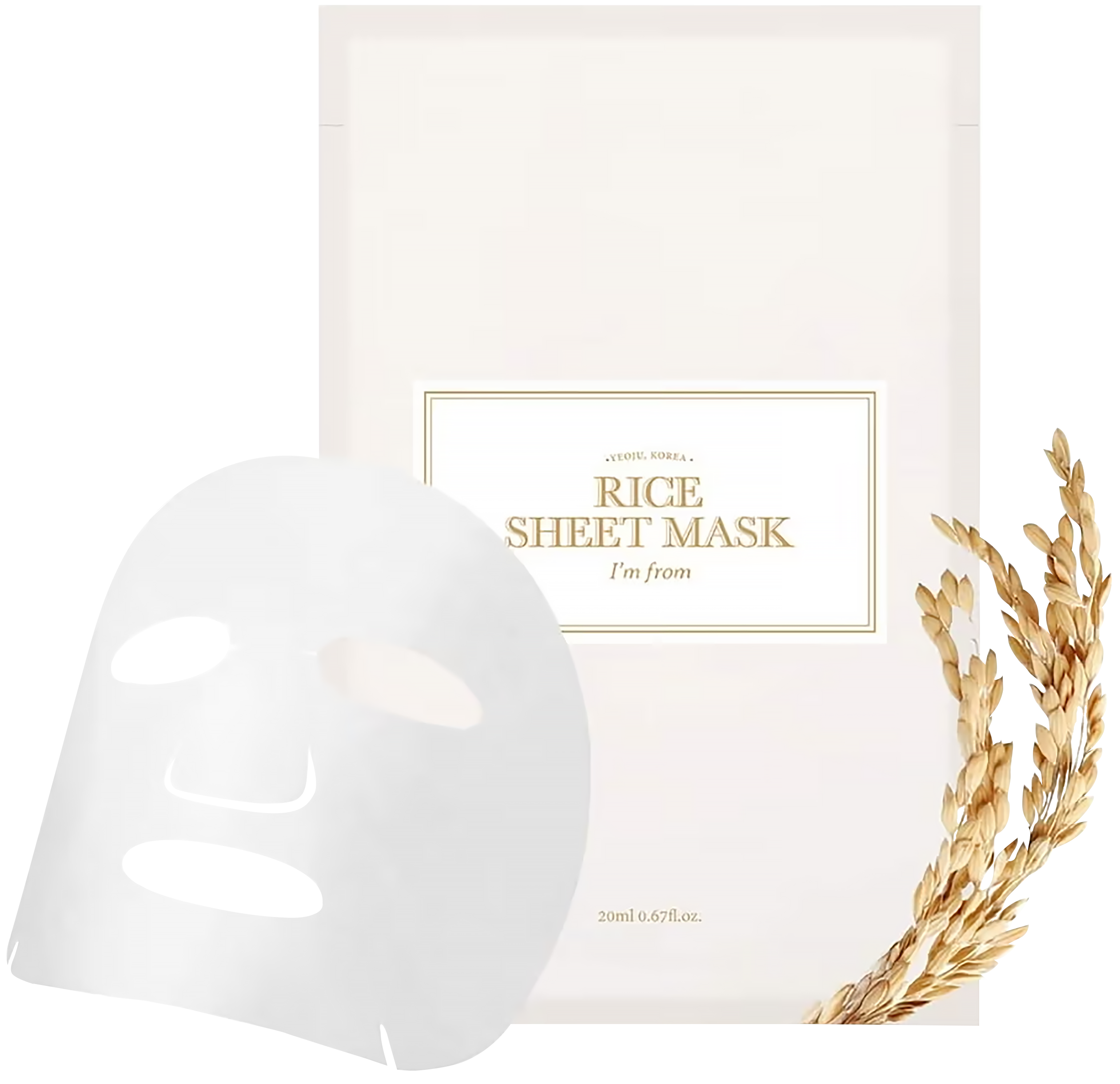 I'M FROM Rice Sheet Mask - Nourish Your Skin Naturally with Rice ...
