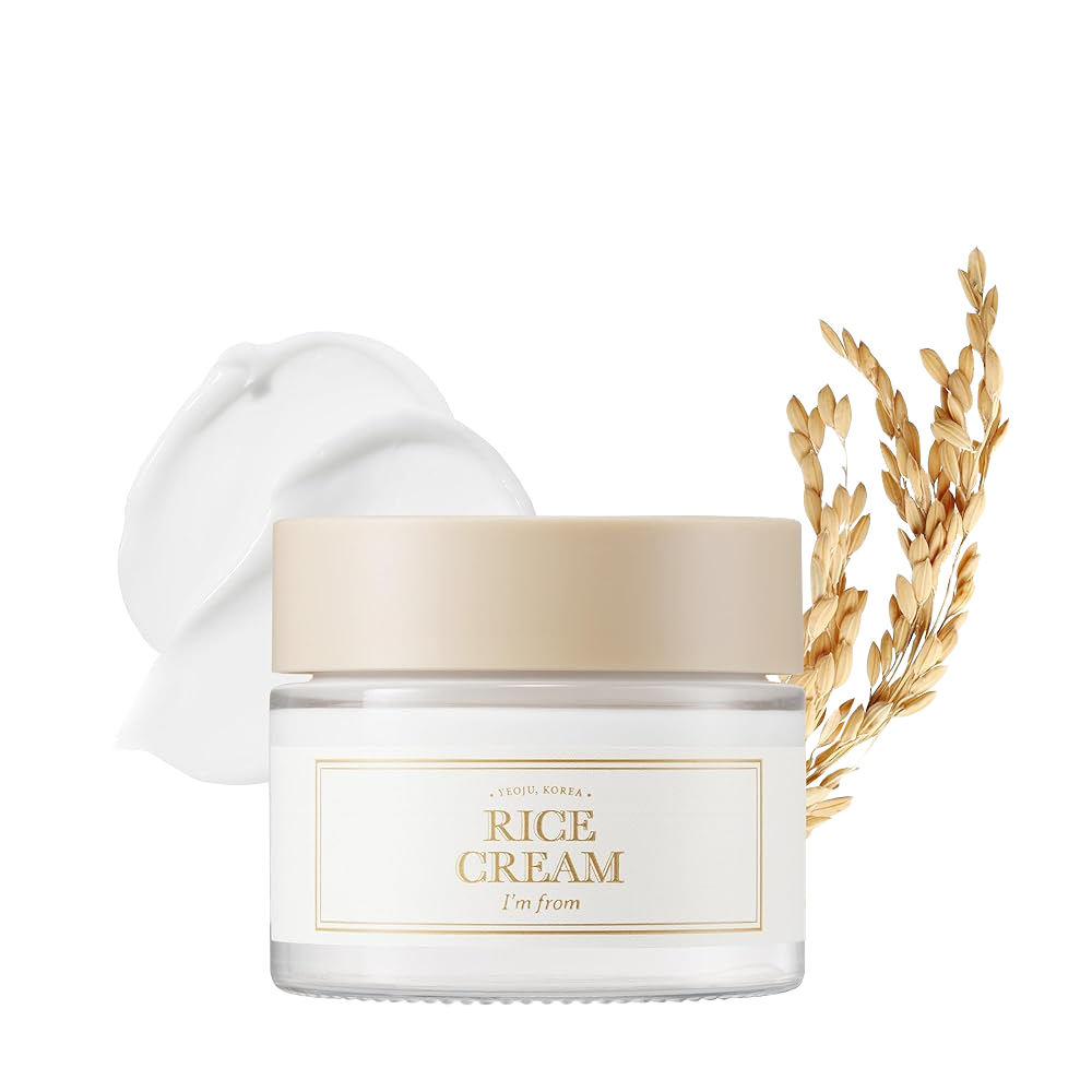 I'M FROM Rice Cream, Rice Bran Essence with Ceramide, Improves Moisture Skin Barrier, Deep Nourishment, Smooths and Evens Skin Tone