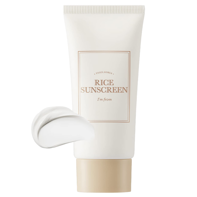 I'M FROM Rice Sunscreen - Korean Mineral Sunscreen, SPF 50+ PA++++, Zinc Oxide, Dry & Sensitive Skin