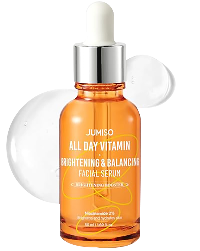 JUMISO All Day Vitamin Serum, Brightening & Balancing Facial Serum, 86.14% of Vitamin Tree Extract, 20,000ppm of Niacinamide - Koraya Beauty