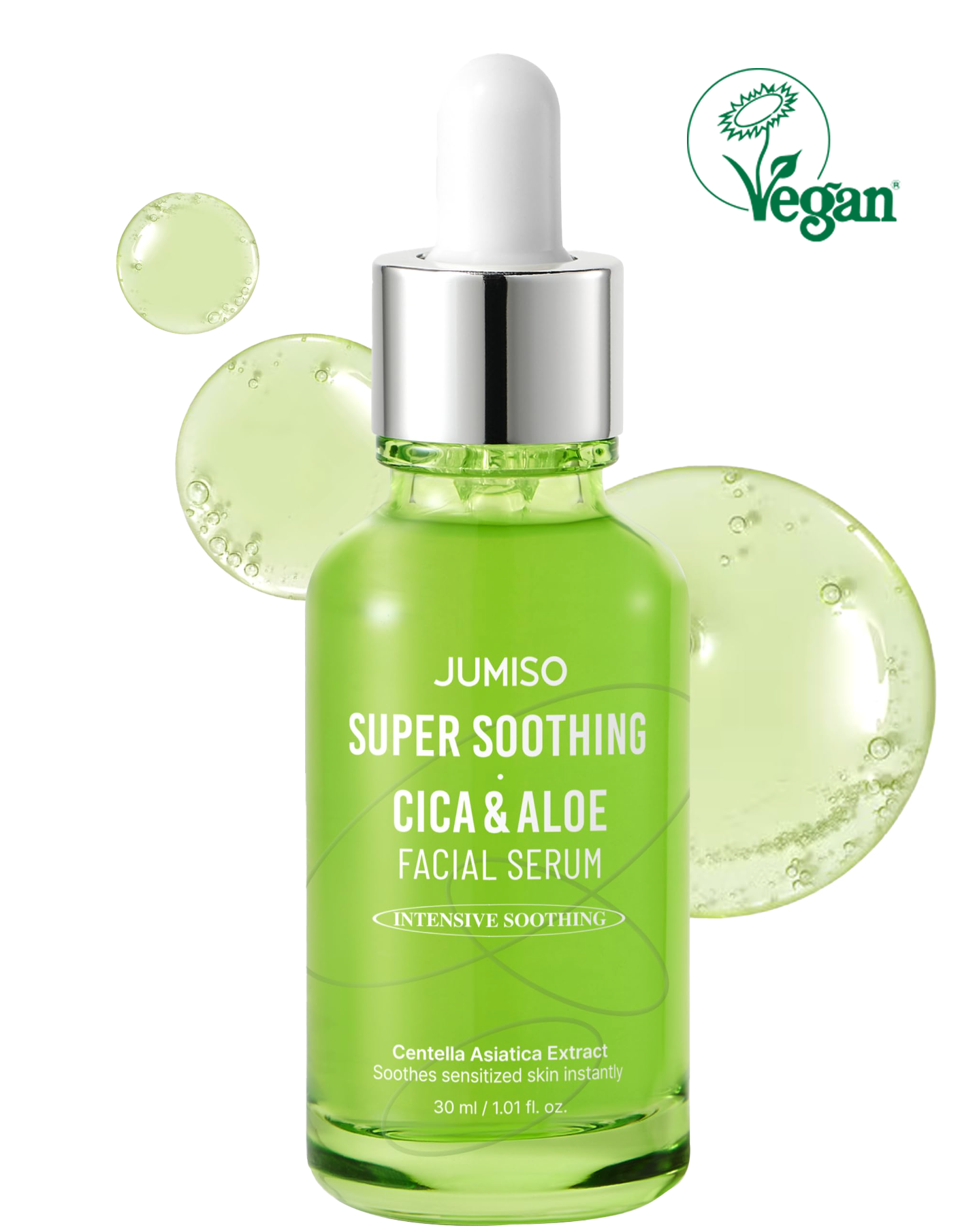 JUMISO Super Soothing Cica & Aloe Facial Serum,Calming & Revitalizing, Vegan Cica Serum, Aloe Serum - Koraya Beauty
